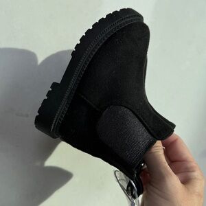Kids Black Ankle Boots - size 5